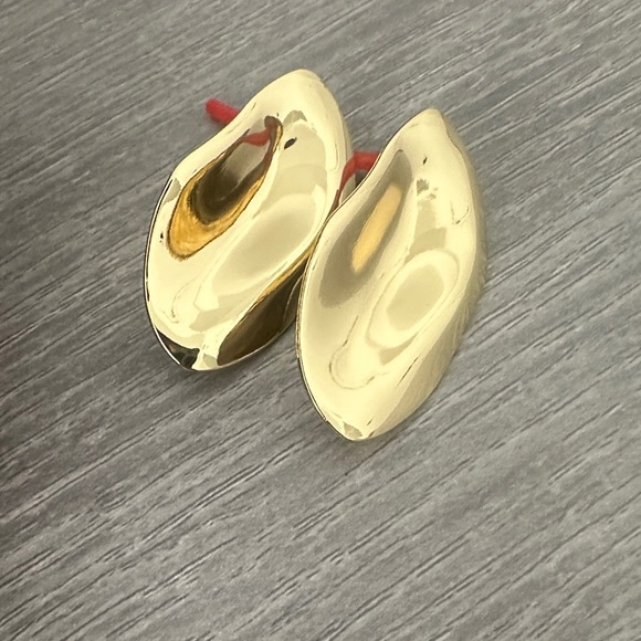 Jewelry - Gold Leaf-Shaped Earrings